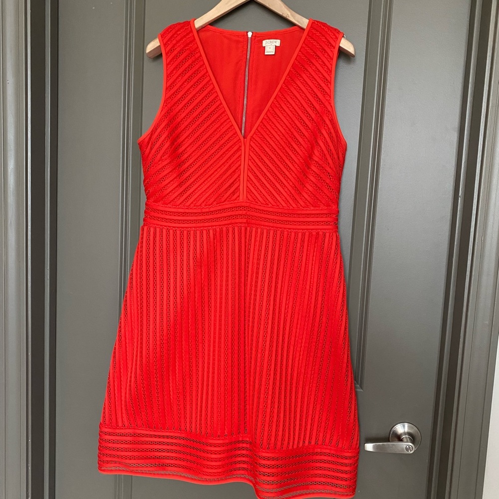 J Crew -  Red Cocktail Dress